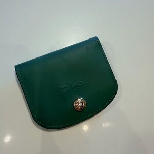 Longchamp Green Key & Card Holder